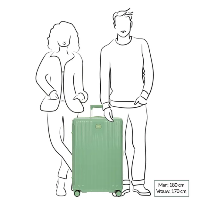 New Bric's Positano Trolley 78 sage green