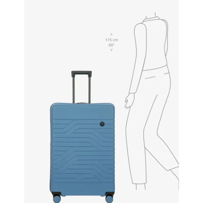 Online Bric's Ulisse Trolley Expandable Large grey blue