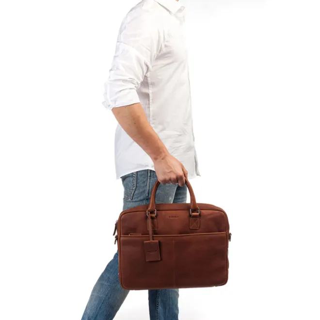 New Burkely Antique Avery Laptopbag 15" cognac