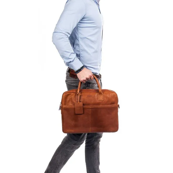 New Burkely Antique Avery Laptopbag 15" cognac