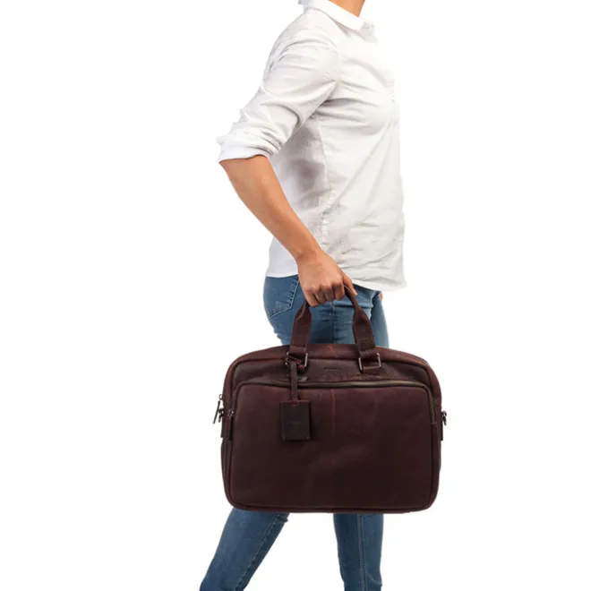 Outlet Burkely Antique Avery Workbag 15.6" dark brown