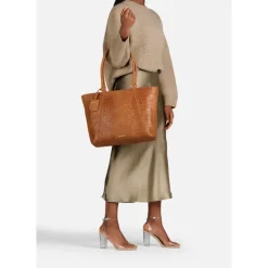 Sale Burkely Cool Colbie Wide Tote 15.6" colbie cognac