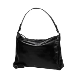 Clearance Burkely Creased Crystal Wide Hobo black