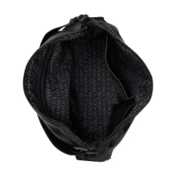 Clearance Burkely Creased Crystal Wide Hobo black