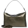 Discount Burkely Creased Crystal Wide Hobo gun metal