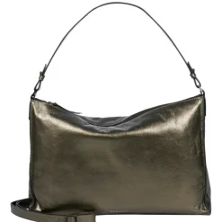 Discount Burkely Creased Crystal Wide Hobo gun metal