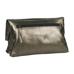Clearance Burkely Creased Crystel Satchel Bag gun metal
