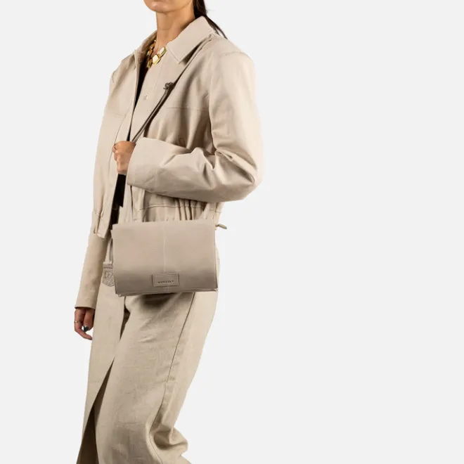 Outlet Burkely Soft Skylar Double Pocket Flap grey