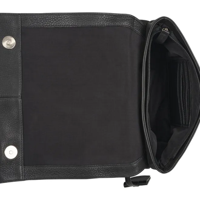 Burkely Soft Skylar Double Pocket Flap black