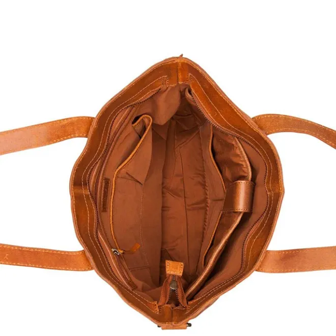 Clearance Burkely Vintage Jade Laptopshopper 14" cognac