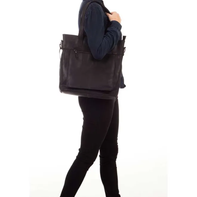 Outlet Burkely Vintage Jade Laptopshopper 14" black