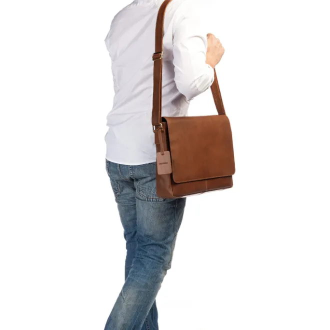 Hot Burkely Vintage Juul Messenger Bag cognac