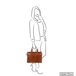 New Burkely Vintage Laptop Bag 15.6" cognac