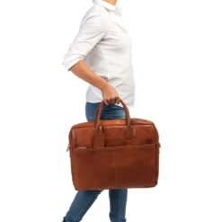 Outlet Burkely Vintage Max Worker 17.3" cognac