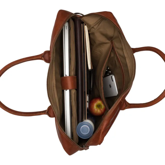 Outlet Burkely Vintage Max Worker 17.3" cognac