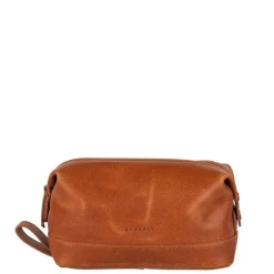 Clearance Burkely Vintage Riley Toiletry Bag cognac