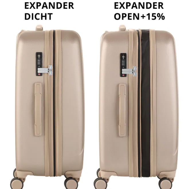 Clearance CarryOn Skyhopper 4 Wiel Trolley 68 Expandable champagne