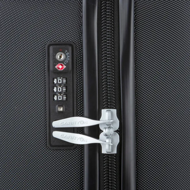 Sale CarryOn Skyhopper 4 Wiel Trolley 55 + Beautycase Set black