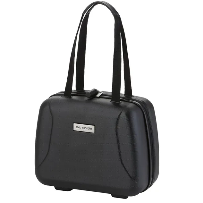 Sale CarryOn Skyhopper 4 Wiel Trolley 55 + Beautycase Set black