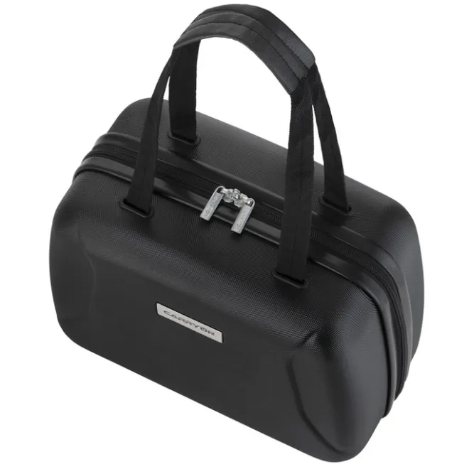 Sale CarryOn Skyhopper 4 Wiel Trolley 55 + Beautycase Set black