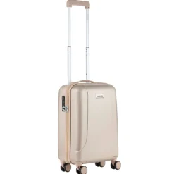 Best CarryOn Skyhopper 4 Wiel Trolley 55 + Beautycase Set champagne