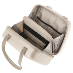 Best CarryOn Skyhopper 4 Wiel Trolley 55 + Beautycase Set champagne