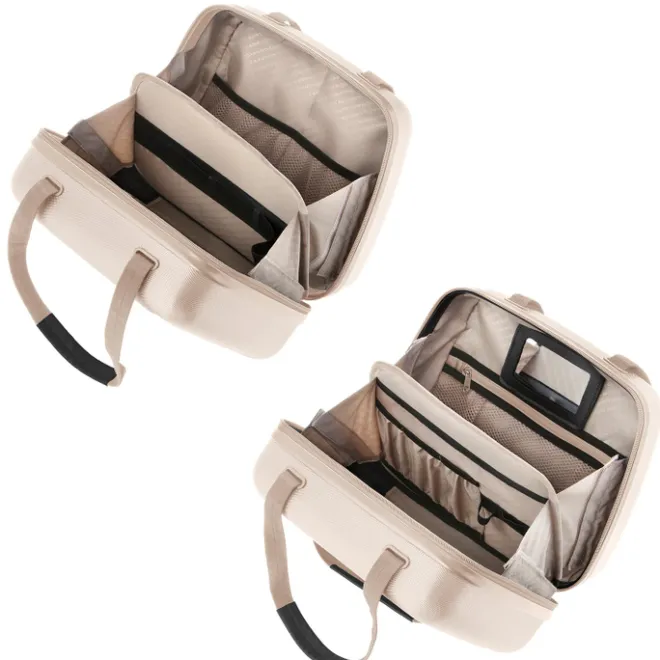 Best CarryOn Skyhopper 4-Delige Kofferset Beautycase/S/M/L champagne