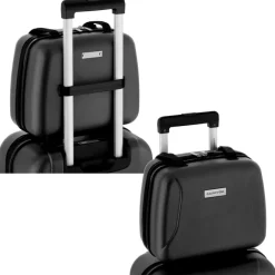 Clearance CarryOn Skyhopper 4-Delige Kofferset Beautycase/S/M/L black