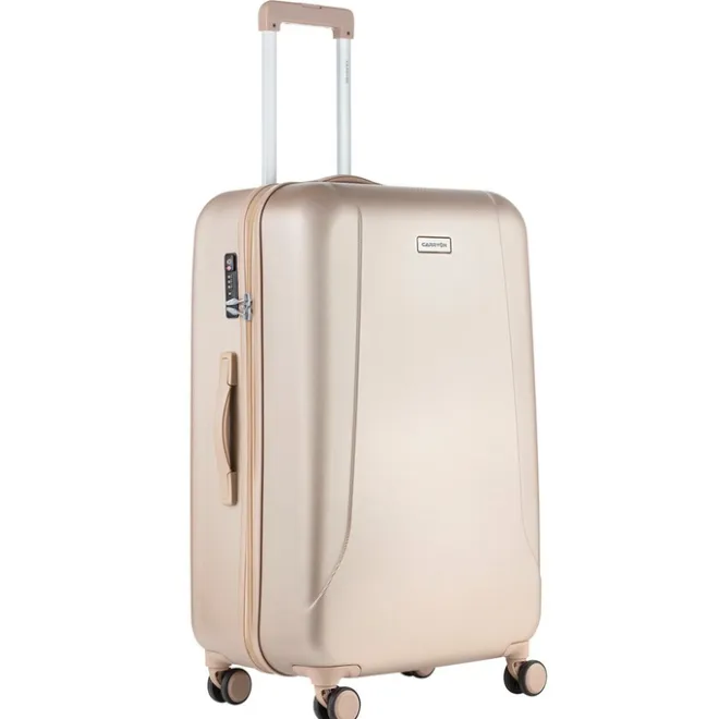 Outlet CarryOn Skyhopper Trolleyset 3pcs TSA champagne
