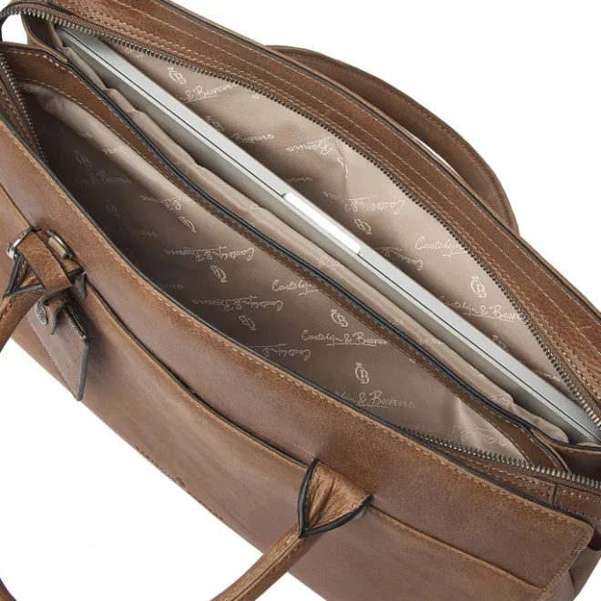 Clearance Castelijn & Beerens Carisma Laptopbag 15.6" cognac