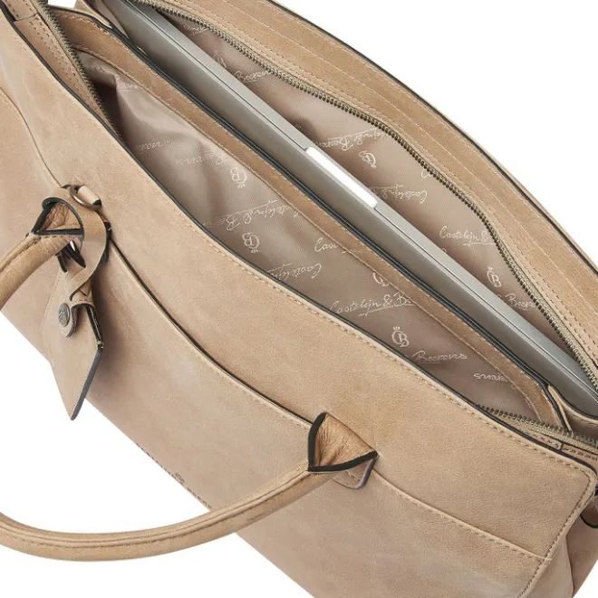 Outlet Castelijn & Beerens Carisma Laptopbag 15.6" beige