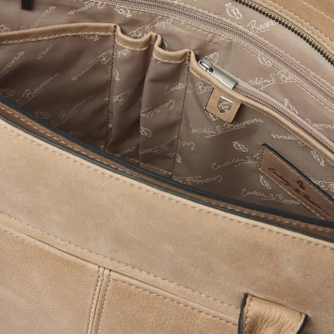 Outlet Castelijn & Beerens Carisma Laptopbag 15.6" beige
