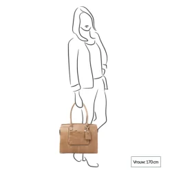 Clearance Castelijn & Beerens Carisma Laptoptas 15.6" + Tablet RFID beige