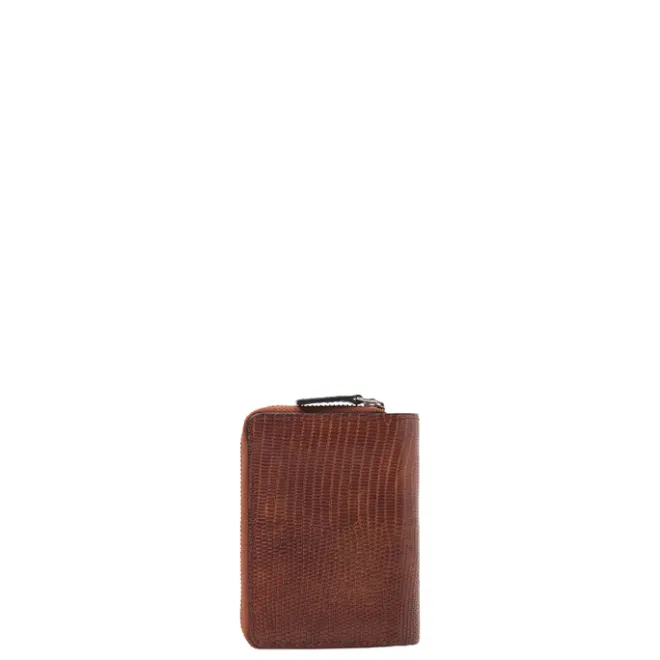 Sale Castelijn & Beerens Donna Damesportemonnee Ritsvak 4 Pasjes RFID cognac