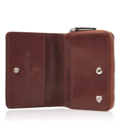 Sale Castelijn & Beerens Donna Damesportemonnee Ritsvak 4 Pasjes RFID cognac