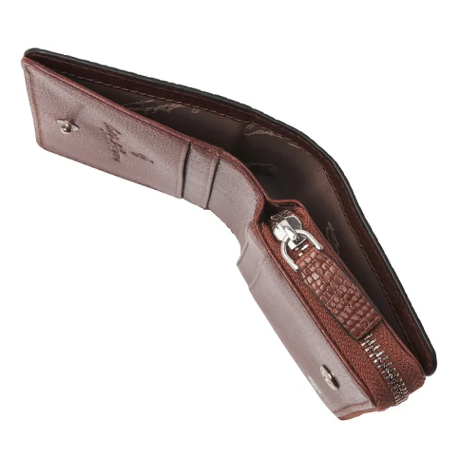 Sale Castelijn & Beerens Donna Damesportemonnee Ritsvak 4 Pasjes RFID cognac
