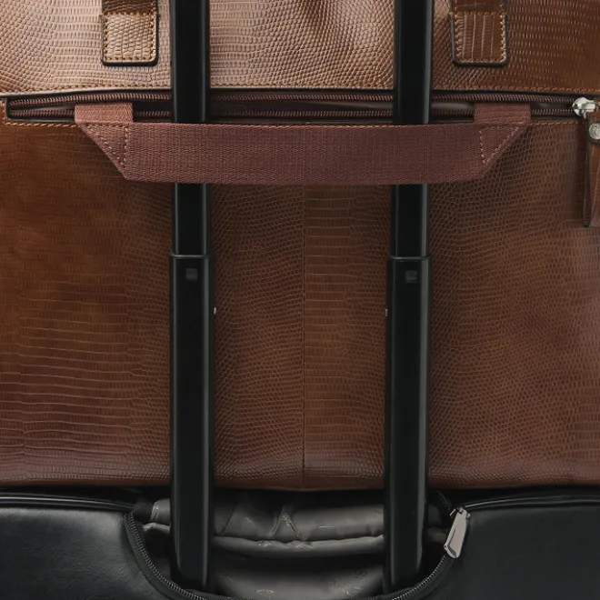 Hot Castelijn & Beerens Donna Vera Schoudertas 15.6" RFID cognac