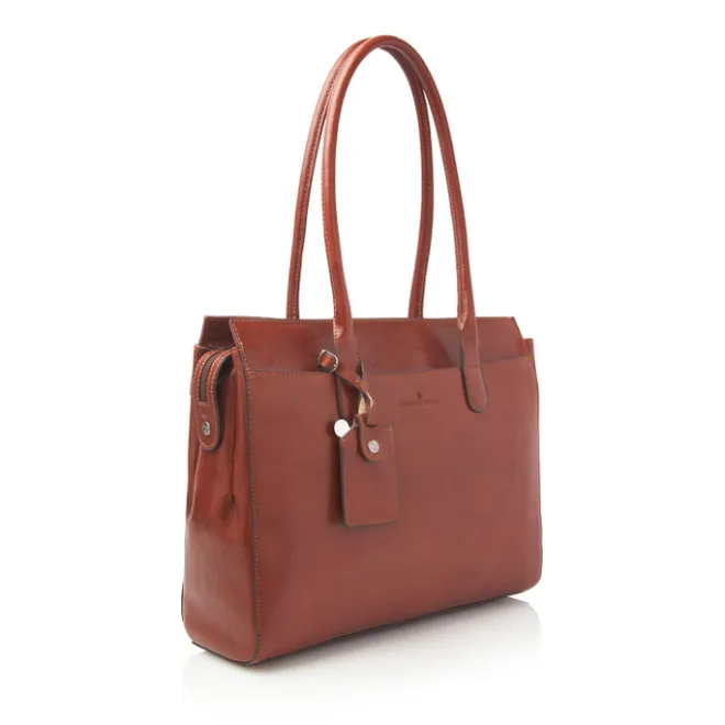 Discount Castelijn & Beerens Gaucho Ellen Laptop Shoulderbag 15.6'' cognac