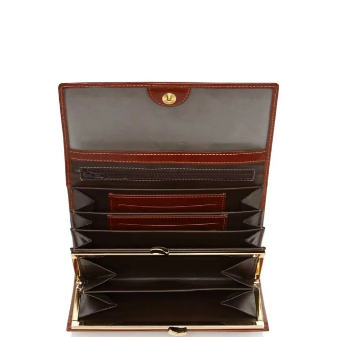 Outlet Castelijn & Beerens Gaucho Dames Portemonnee 6 Pasjes cognac