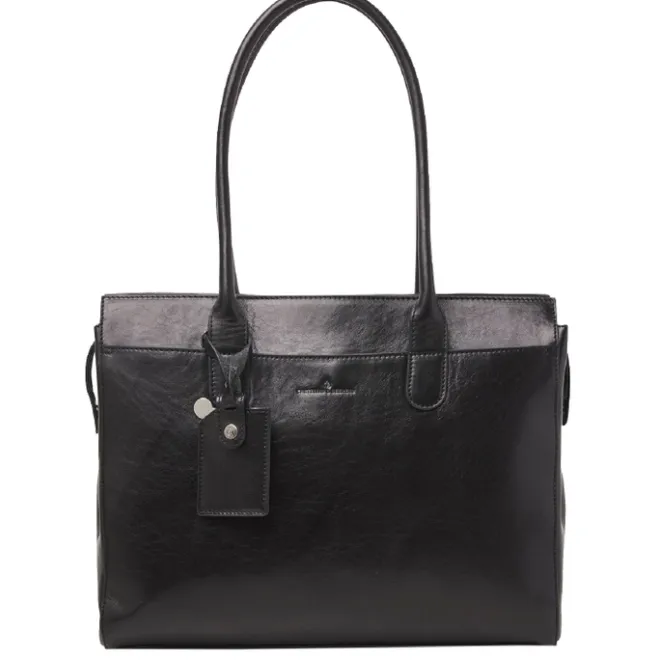 Outlet Castelijn & Beerens Gaucho Ellen Laptop Shoulderbag 15.6'' zwart