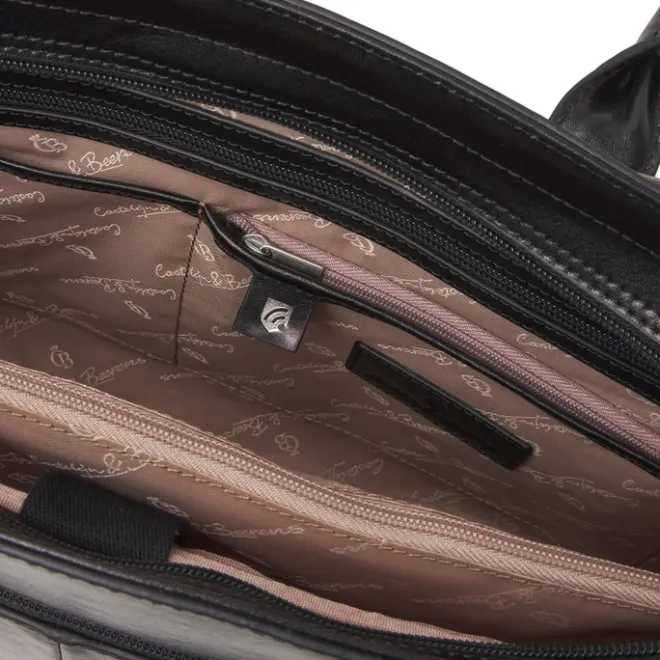 Outlet Castelijn & Beerens Gaucho Ellen Laptop Shoulderbag 15.6'' zwart