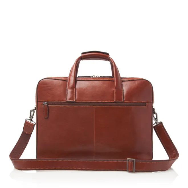 Outlet Castelijn & Beerens Gaucho Paul Laptop Bag 15.6'' cognac