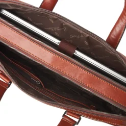 Outlet Castelijn & Beerens Gaucho Paul Laptop Bag 15.6'' cognac