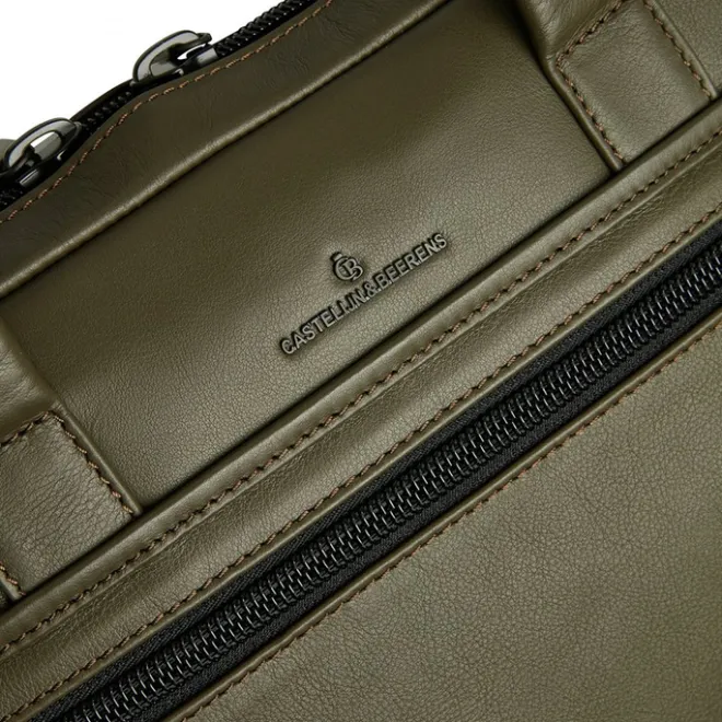 Best Castelijn & Beerens Nappa X Charlie Laptop / Tablet Tas 15.6'' dark millitary