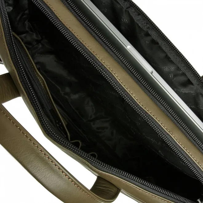 Best Castelijn & Beerens Nappa X Charlie Laptop / Tablet Tas 15.6'' dark millitary
