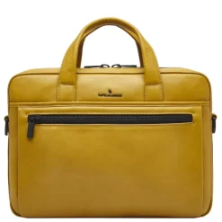 Outlet Castelijn & Beerens Nappa X Charlie Laptop / Tablet Tas 15.6'' geel