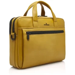 Outlet Castelijn & Beerens Nappa X Charlie Laptop / Tablet Tas 15.6'' geel