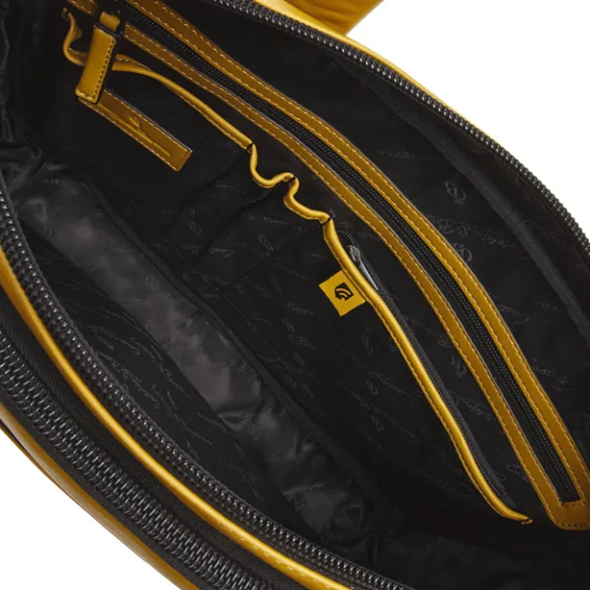 Outlet Castelijn & Beerens Nappa X Charlie Laptop / Tablet Tas 15.6'' geel