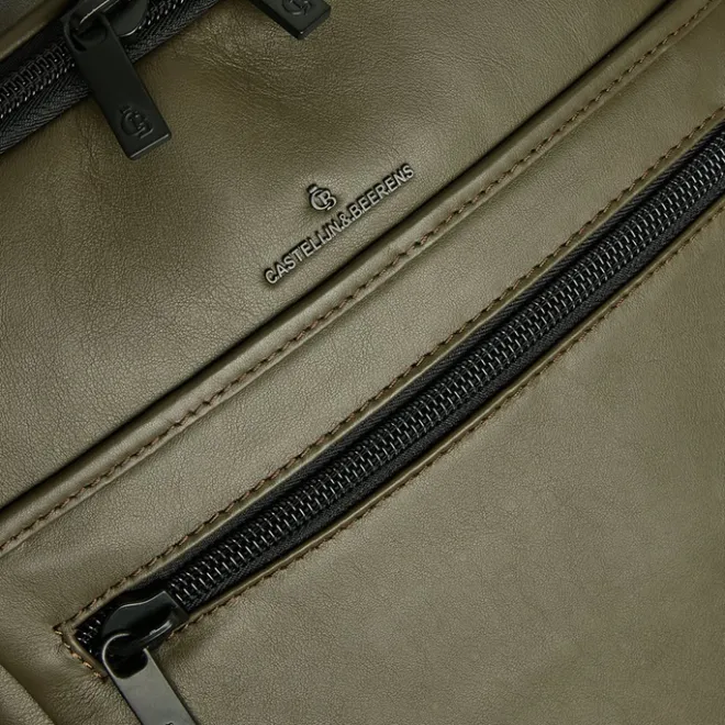 Hot Castelijn & Beerens Nappa X Victor Rugzak 15.6'' + Tablet dark millitary