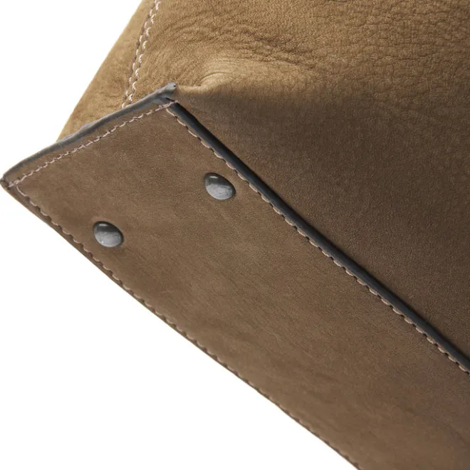 Online Castelijn & Beerens Nubuck Schoudertas 15.6" RFID taupe